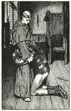 Illustration for The Cloister and The Hearth by Charles Reade (litho)