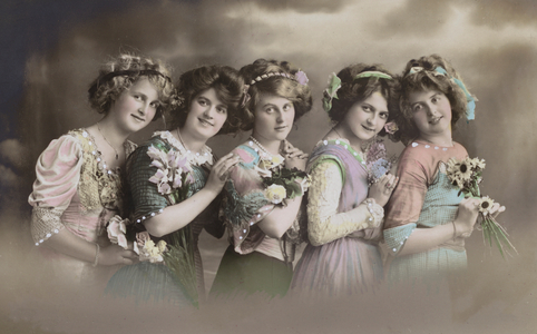 Young Maidens (coloured photo)