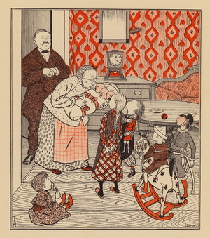 A model husband (colour litho)