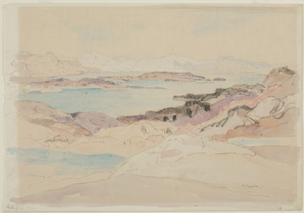 The Isle of Loch Maree (pencil & watercolour on paper)