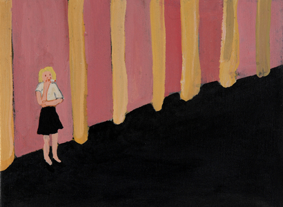 Woman Smoking in Munich, 2010 (oil on canvas)