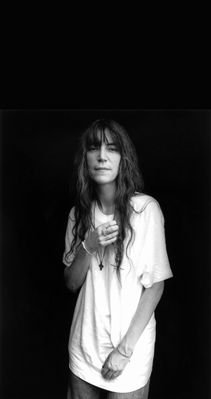 Patti Smith, New York City, 1995 (b/w photo)