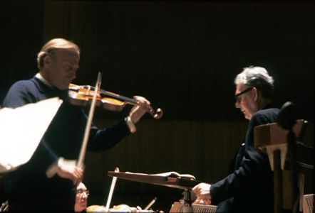 MENUHIN, Yehudi - playing the violin, late 1960s