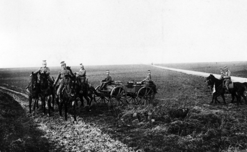 Uhlans at the Eastern Front, 1916 (b/w photo)