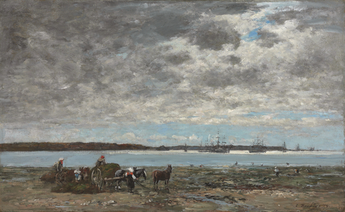 Kelp Harvest, Brest harbour, 1873 (oil on canvas)