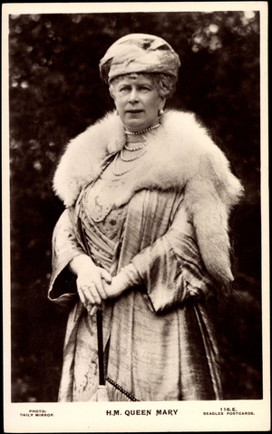 Ak Her Majesty Queen Mary, Queen Mary of Teck, England (b/w photo)