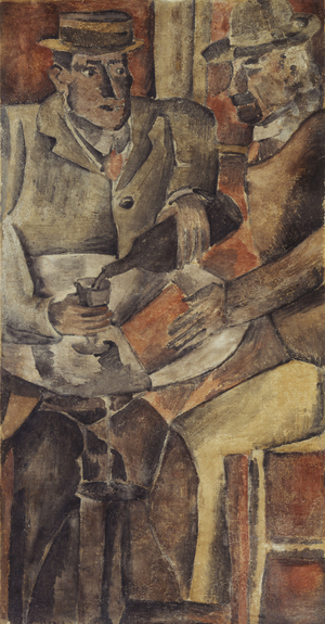 Cafe Gathering, c.1926 (tempera on canvas)