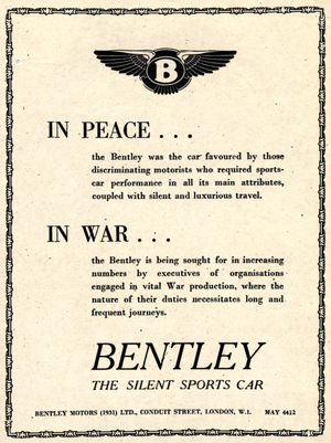 Bentley, 1940s (print)