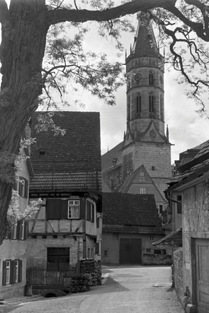 A trip to Bad Urach, Germany 1930s (b/w photo)