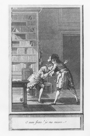 Illustration from 'The Life and Adventures of Mr. Cleveland, Natural Son of Oliver Cromwell' by Abbé Prévost (engraving)