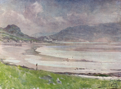 Silvery Light, Conway Shore (colour litho)