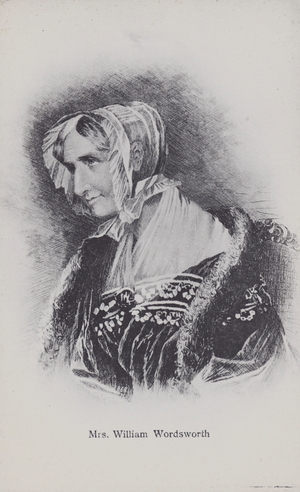 Mrs William Wordsworth, the poets wife (b/w photo)
