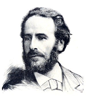 Portrait of French Writer & Geographer Richard Eugène Cortambert (1836-1884), 1884 (engraving)
