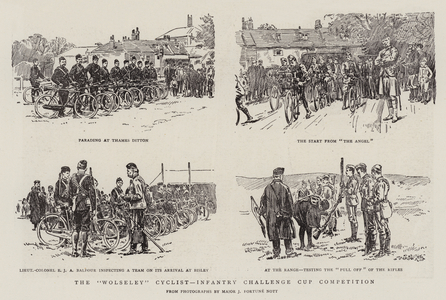 The "Wolseley" Cyclist-Infantry Challenge Cup Competition (litho)
