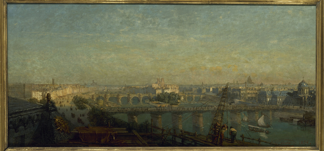 Paris du côté du levant : vue prise des toits du Louvre, en 1856 (painting)