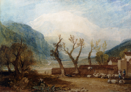 Mont Blanc, from the Bridge of St. Martin, Sallanches, 1807 (watercolour)