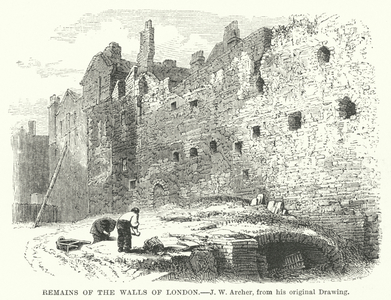 Remains of the Walls of London (engraving)