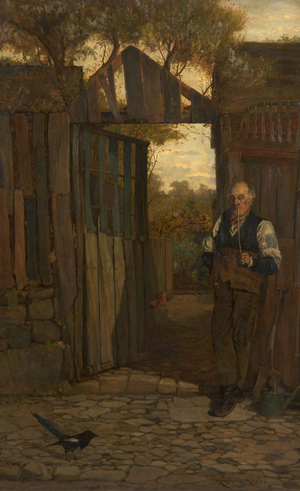 Weaver and Magpie, 1880 (oil on canvas)