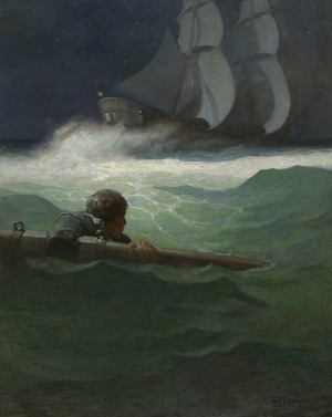 The Wreck of the "Covenant"
It was the spare yard I had got hold of, and I was amazed to see how far I had travelled from the brig, 1913 (oil on canvas)