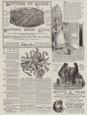 Page of Advertisements (engraving)