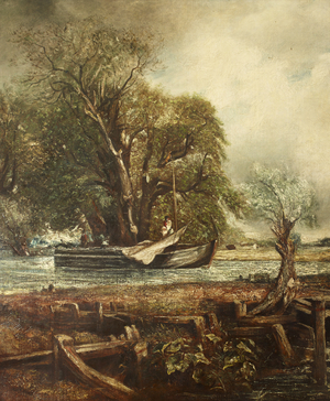 Part of The Leaping Horse (oil on canvas)