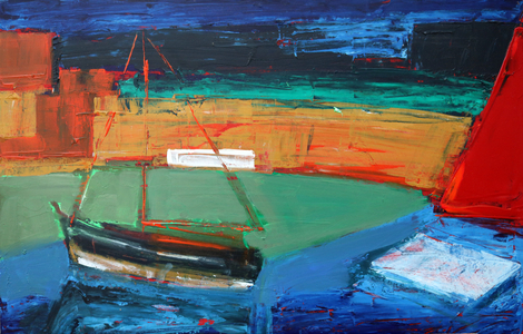 Abstract Boats, 2010 (acrylic on board)