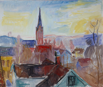 Church tower, Lillehammer, 1931 (painting)