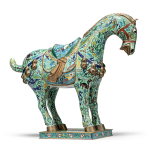 Horse, 20th century (cloisonné enamel)