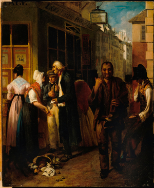 Royal Lottery Office during the Restoration, c.1820 (oil on canvas)
