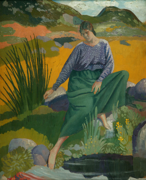 Lyndra by the Pool, 1914 (oil on panel)