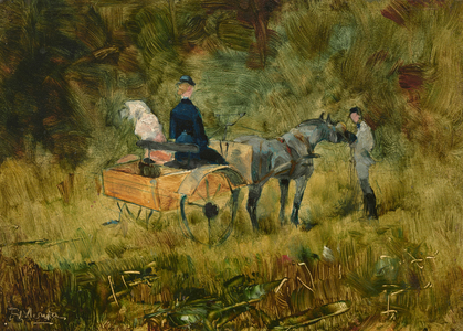 The Trap, 1880 (oil on wood)