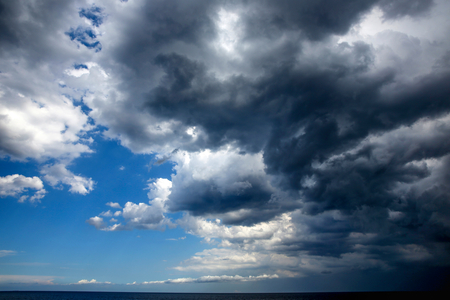 Cloudy sky in Salento, Italy (photo)