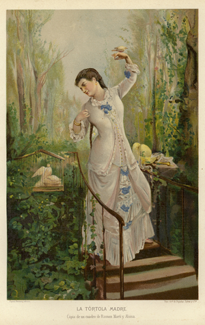 The Mother with the turtledoves (chromolitho)