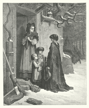 The Fables of La Fontaine: The Grasshopper and the Ant (engraving)