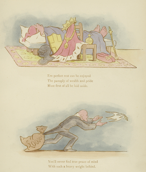 Page from Symbols and Metaphors by Cynicus (colour litho)