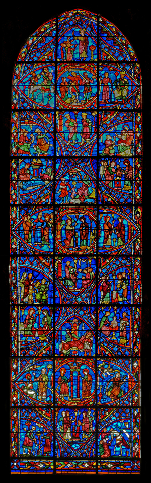 Virgin Mary story (w28b) (stained glass)