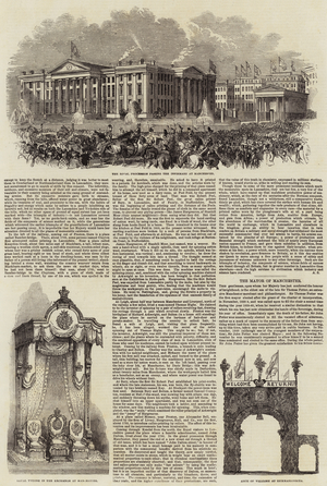 Royal Visit to Manchester (engraving)