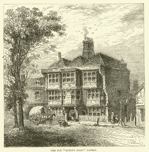 The Old "Queen's Head" Tavern (engraving)