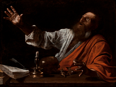 The Vision of Saint Jerome, first half of the 17th century (oil on canvas)