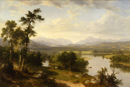 White Mountain Scenery, Franconia Notch, N.H., 1857 (oil on canvas)