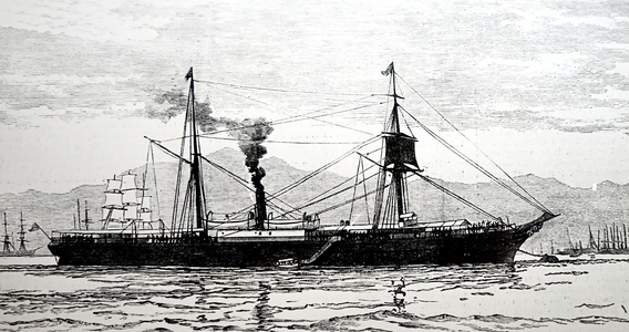 The Chinese Screw Steamer 'Mee Foo', 1850