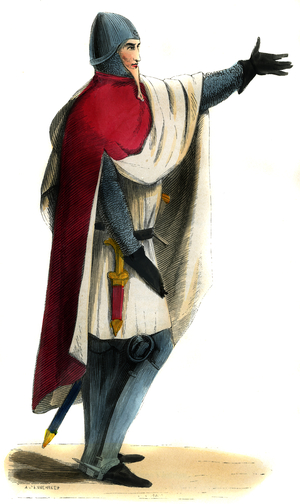 Military costume, Knight - 14th century