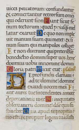 Text page with initial 'D'