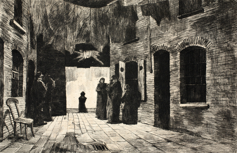 Illustration from 'La Rue a Londres', pub. by G. Charpentier et Cie, 1884 (litho)
