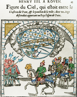 Henry IV of France (1553-1610), Entry of Henry IV in Rouen,1596 (engraving)