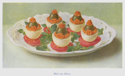 Oeufs aux Olives (colour litho)