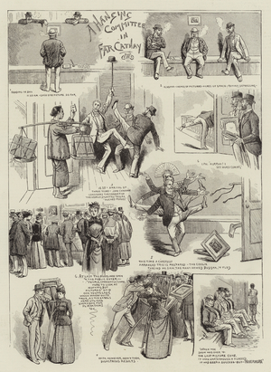 A Hanging Committee in Far Cathay (engraving)