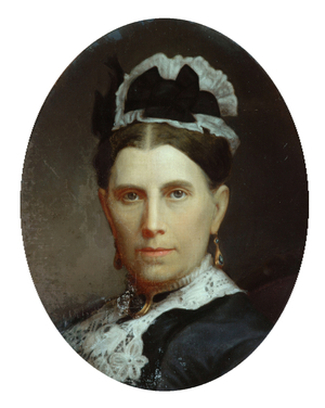 Ann Raistrick, wife of Amos Raistrick (oil on canvas)