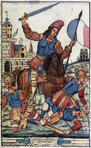 Joan of Arc revolutionary heroine, 1792 (engraving)