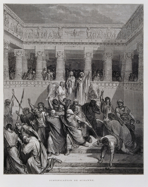 The Justification of Susanna, Illustration from the Dore Bible, 1866
